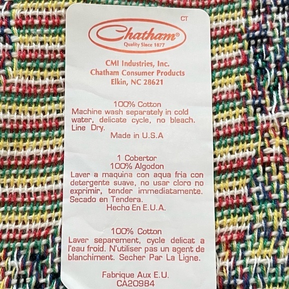 Chatham VTG tapestry woven Christmas Santa throw blanket - Picture 13 of 14